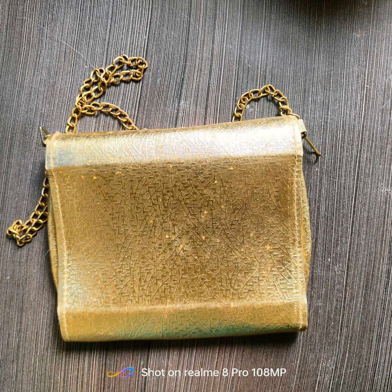 Gold Chain Clutch
