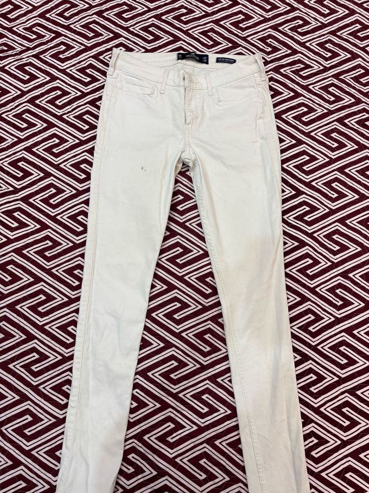 white slim jeans