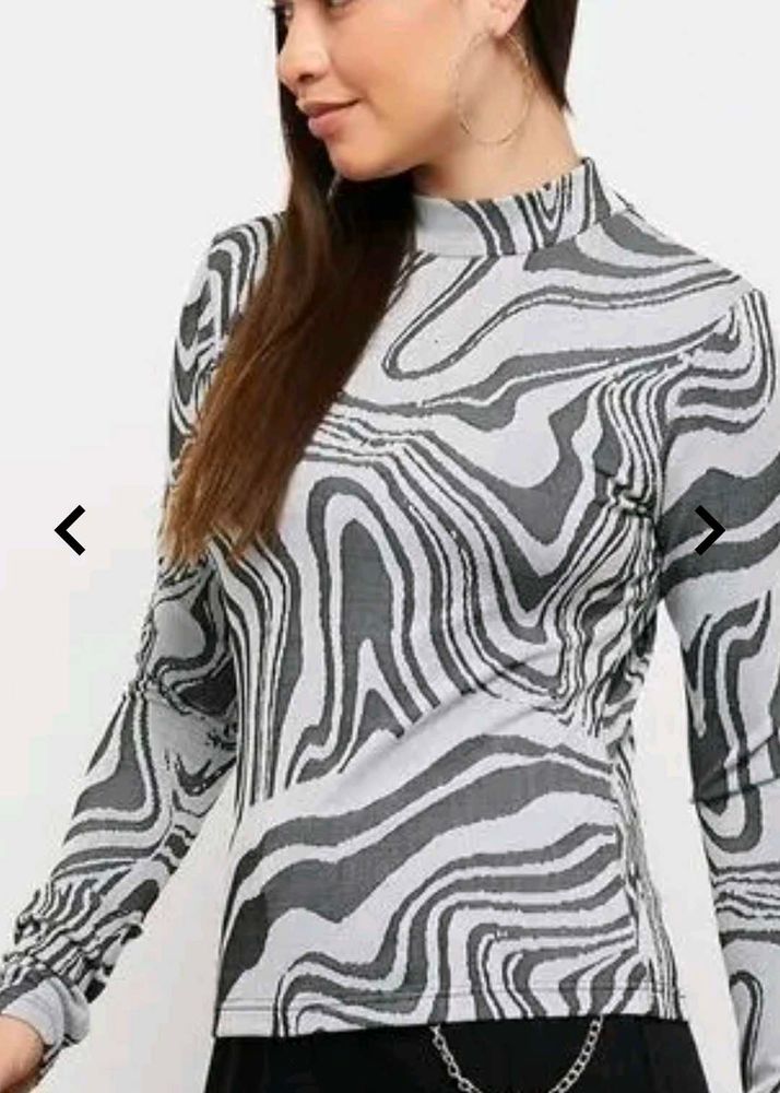 Trendy Zebra Print Top(unused)