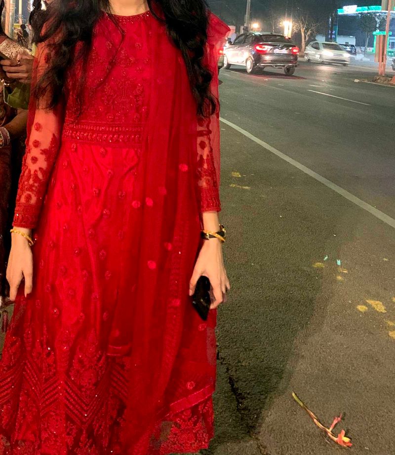 Party Wear Gown With Dupatta