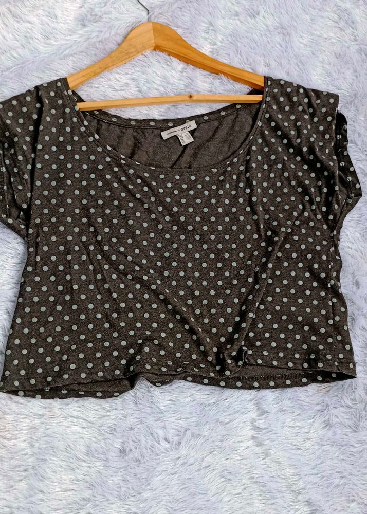 Polka Dot Crop Top