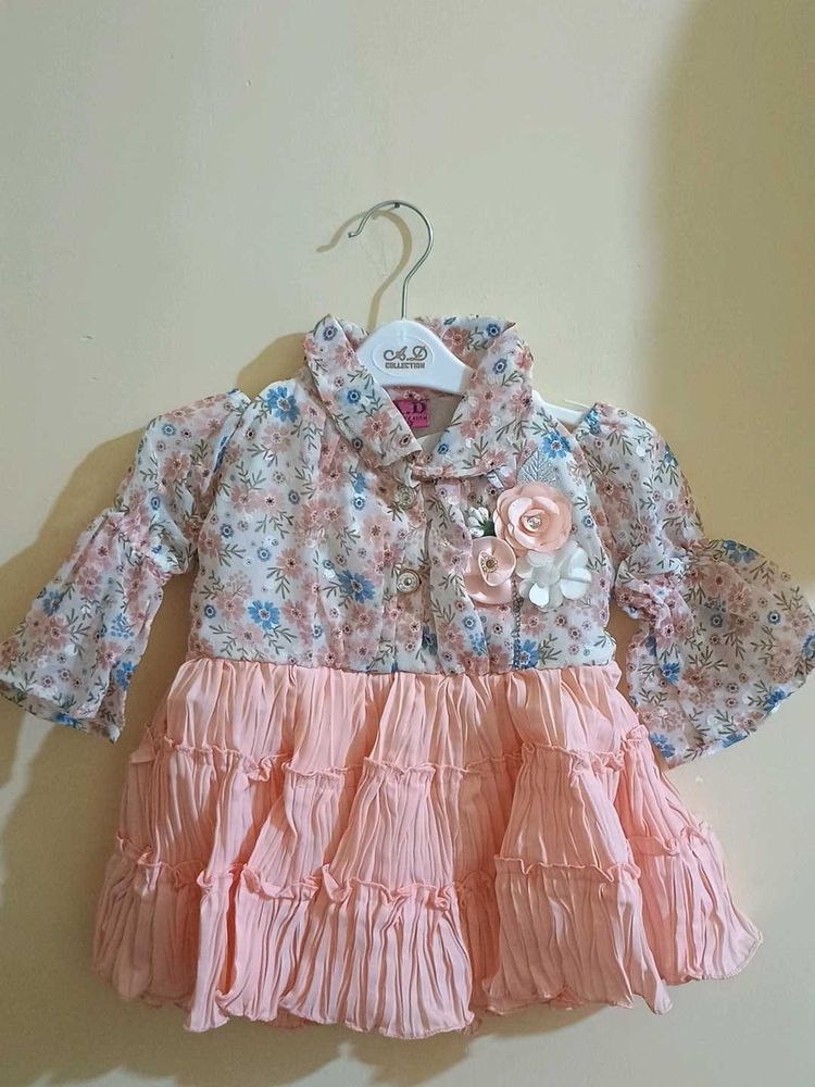 Floral Baby Dress with Ruffles