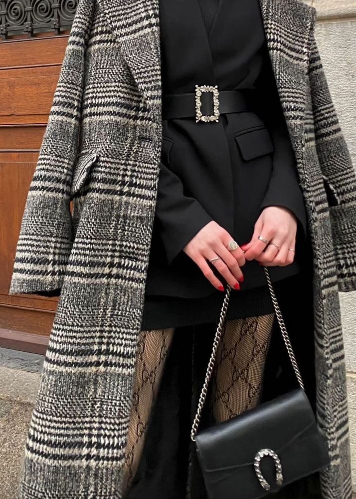 Plaid Trench Coat - Stylish Outerwear🖤🎀