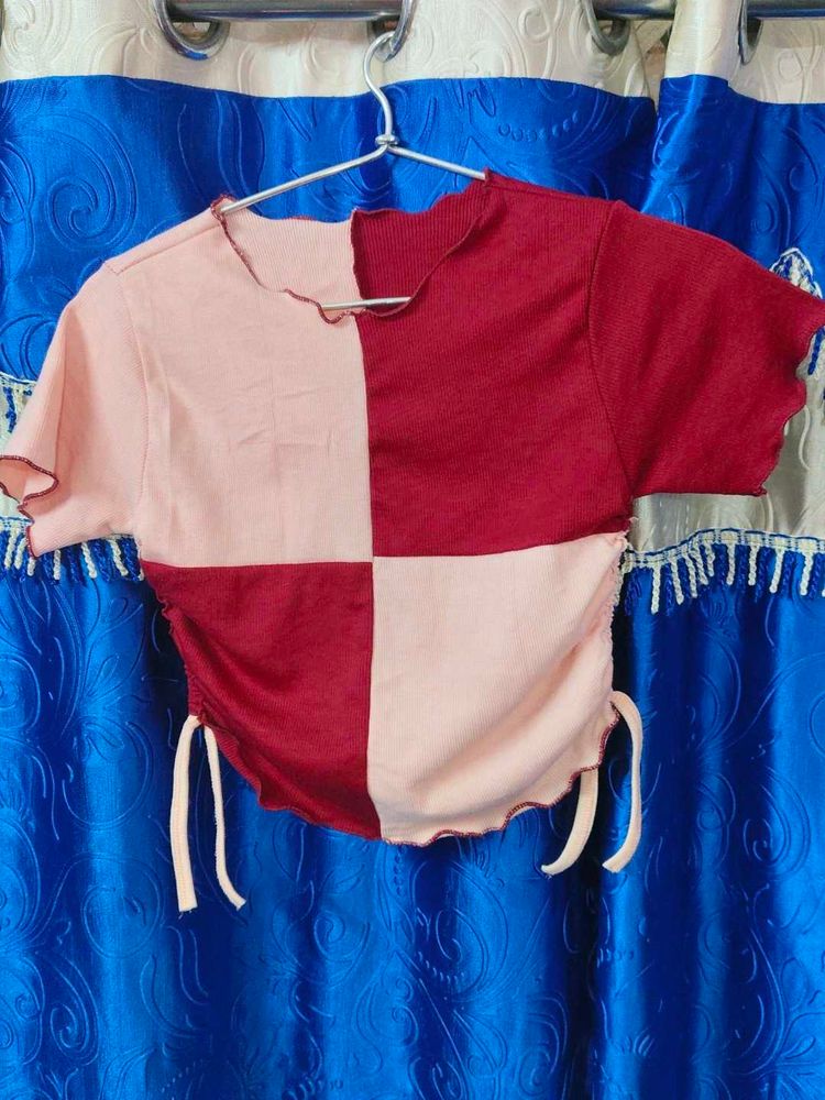 Two-Tone Crop Top