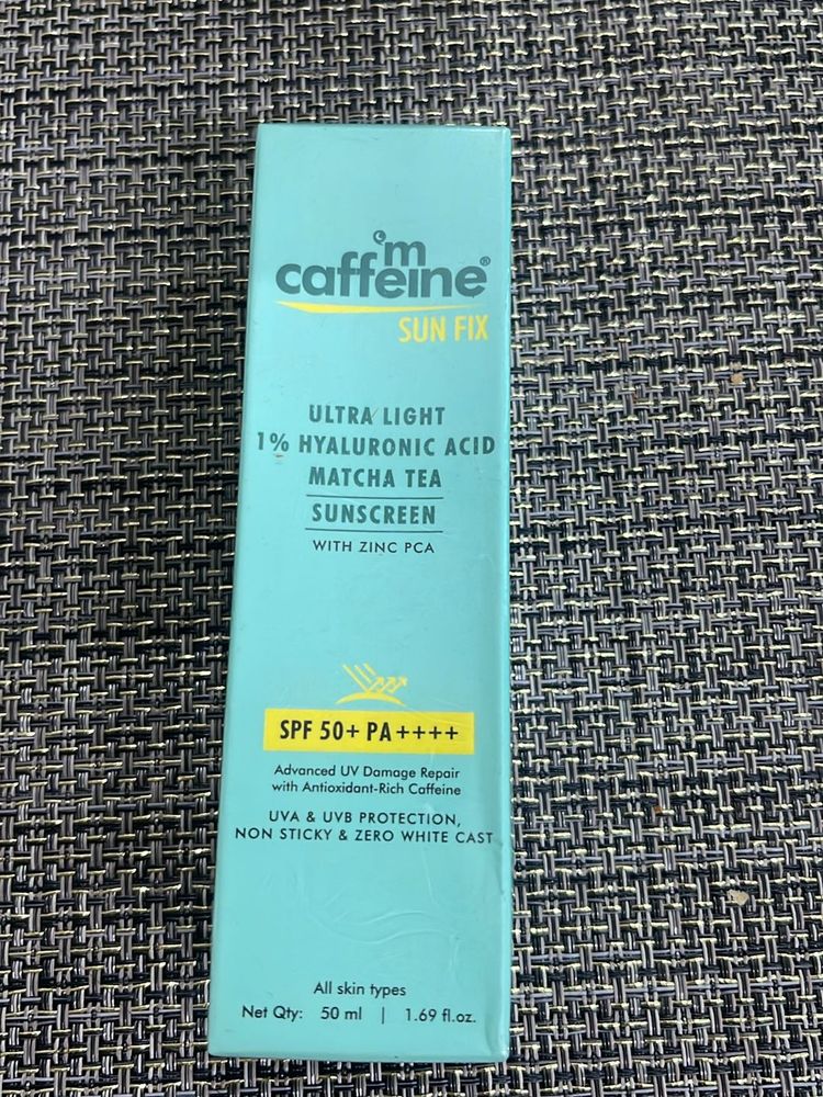MCaffeine ultra light sunscreen