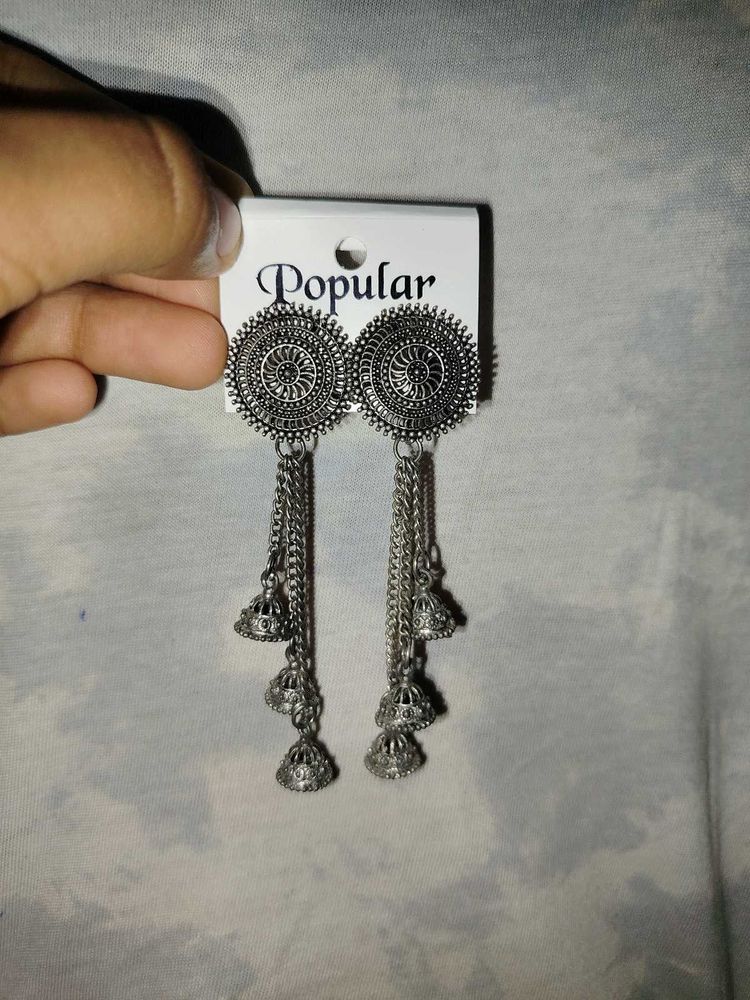 Boho Jhumka Earrings
