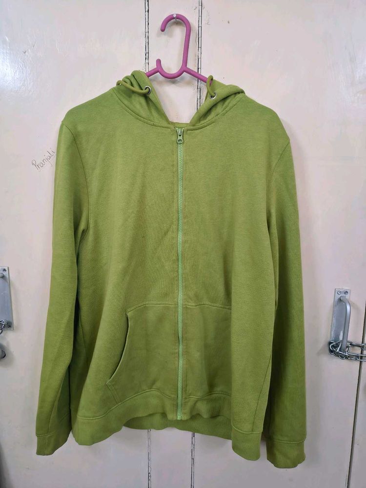 Green Zip-Up Hoodie