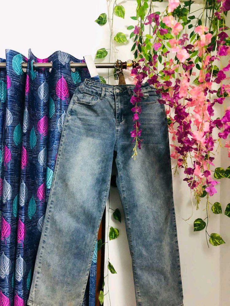 Straight Fit Leg Jeans