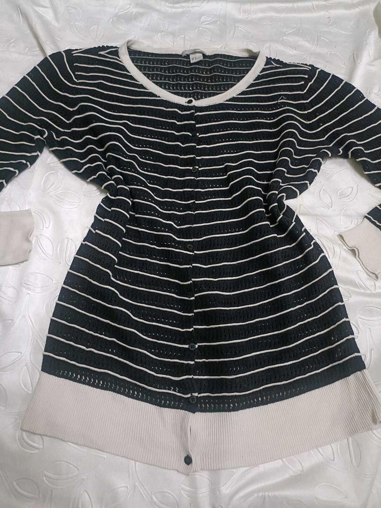 H&amp;M Striped Knit Cardigan 🖤