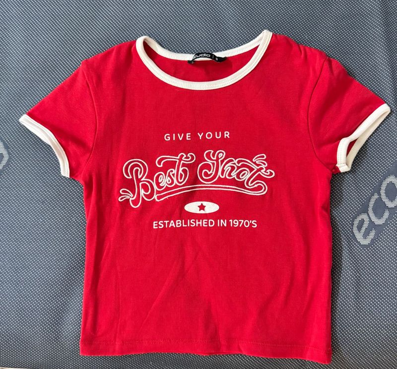 Retro Red Graphic Tee