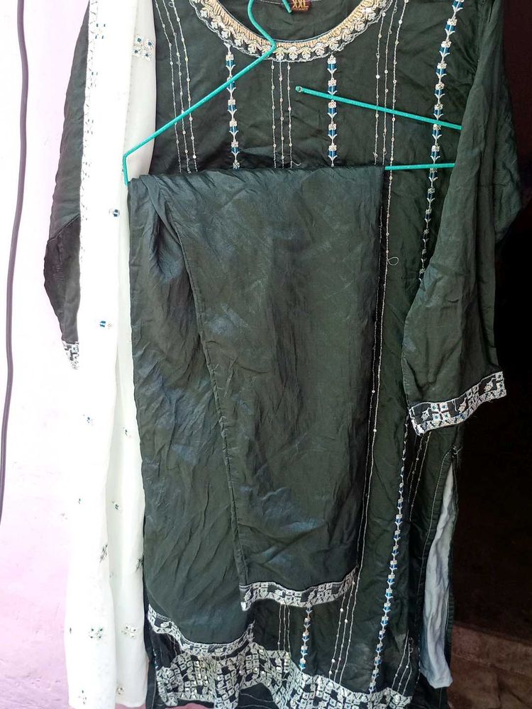Embroidery Suit Set With Dupatta...