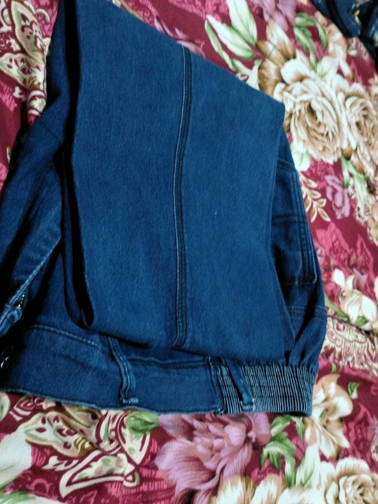 Dark Wash Denim Joggers