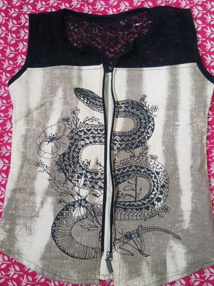 Snake Print Tank Top