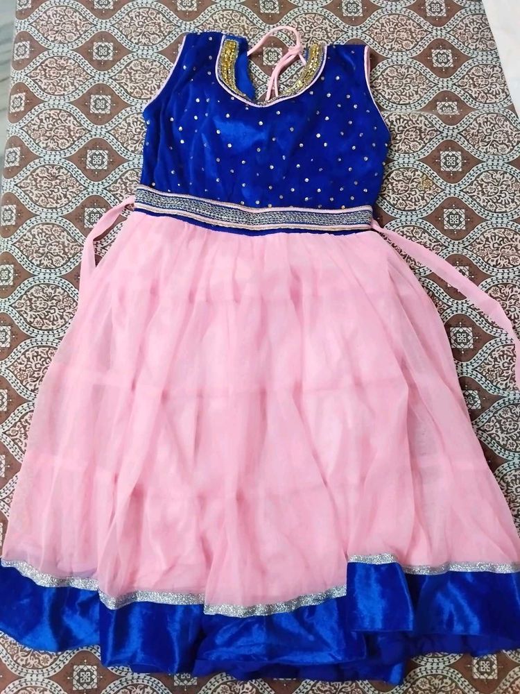 Cute Pink &amp; Blue Girls Dress