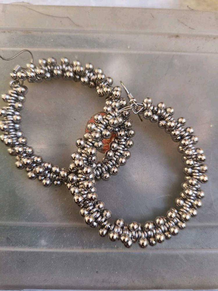 Hoop Silver Earrings
