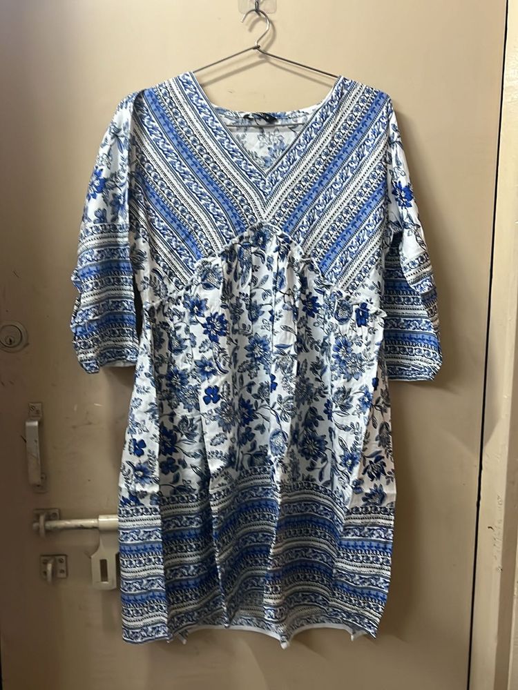 Blue Flared Dress