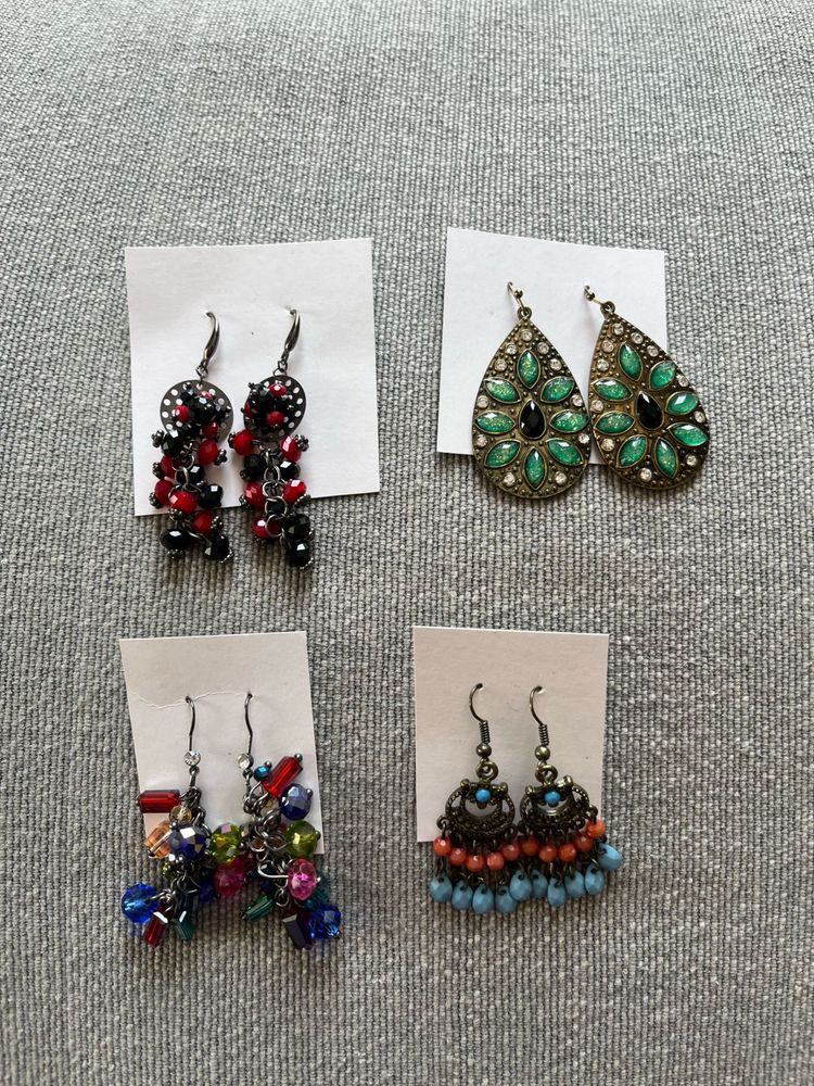 Set Of 4 Dangling Earrings