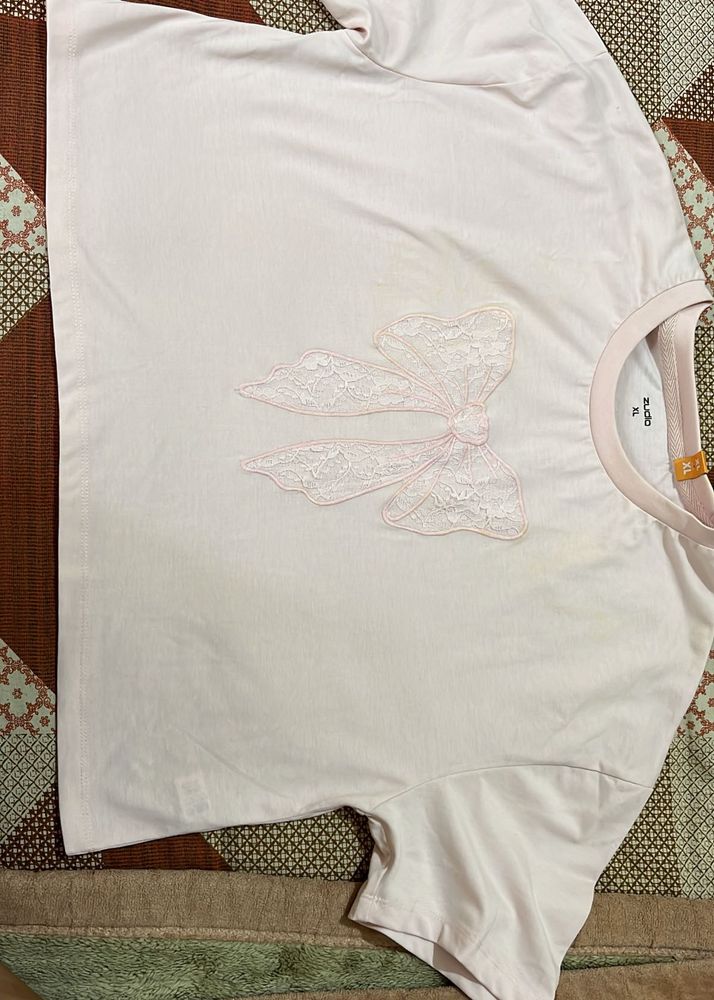 Pink Bow Tee