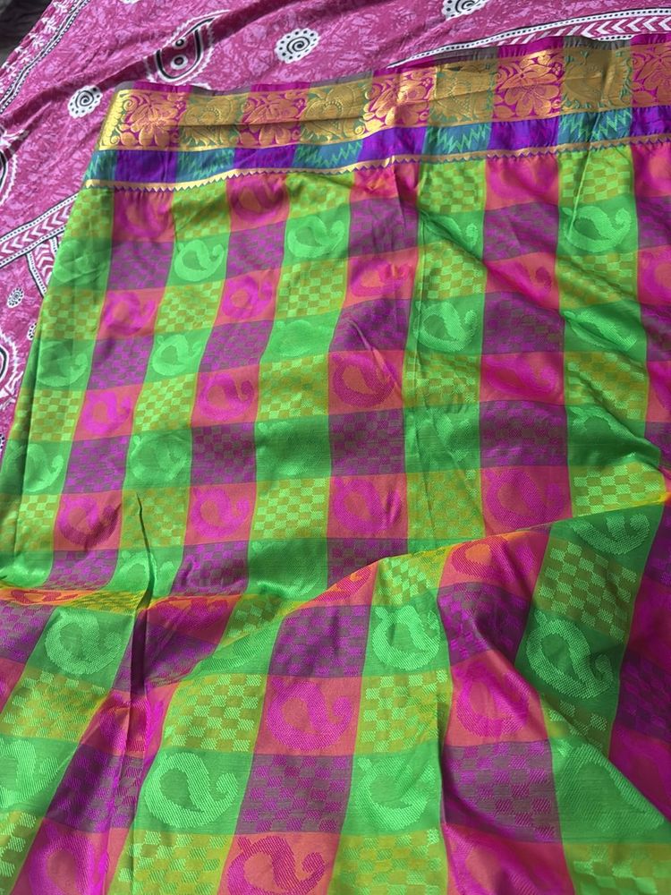 Multicolor Silk Saree