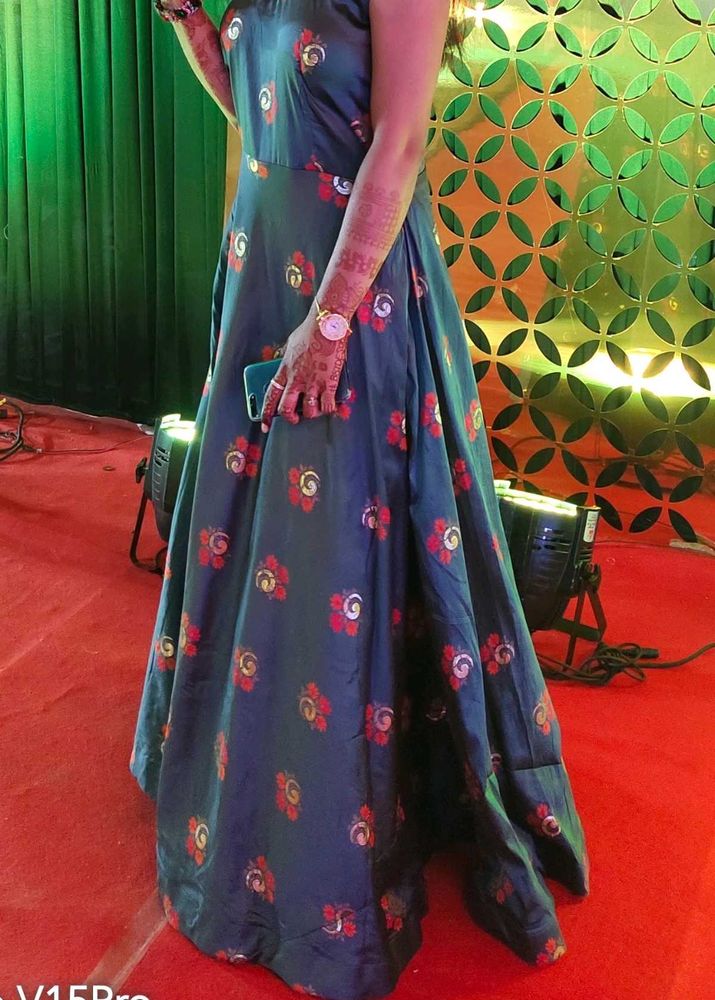 Ethnic Gown with dupatta and Leggings