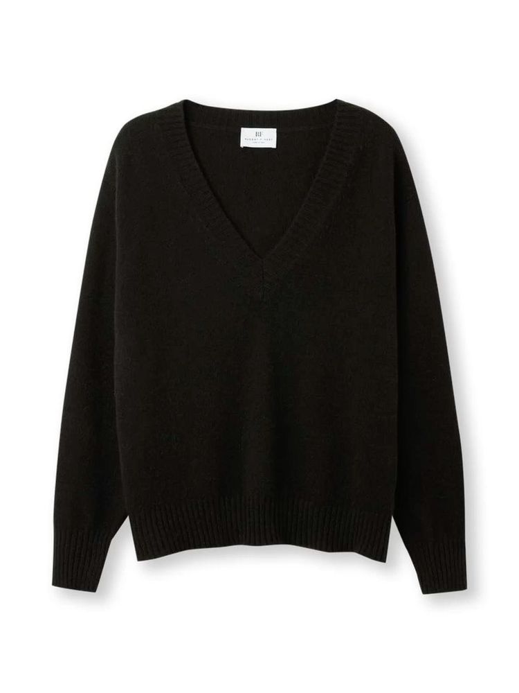 V Neck, Fuzzy Korean Sweater