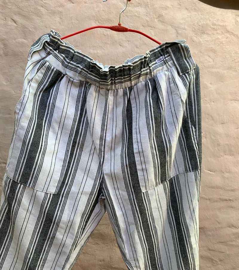 Relexed Striped Casual Pants