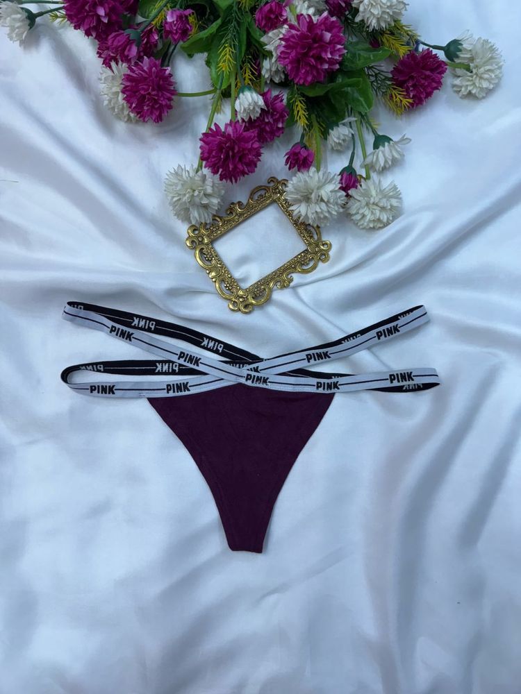 PINK Criss-Cross Thong