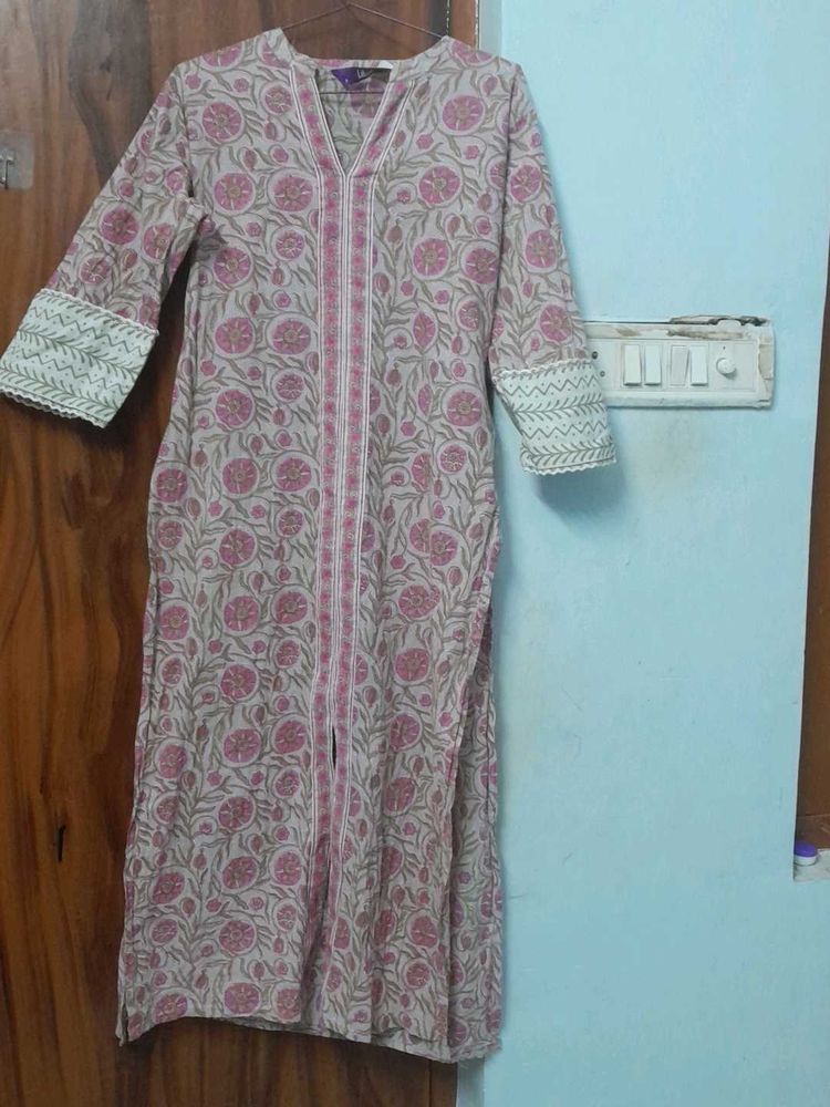 Floral Print Kurta