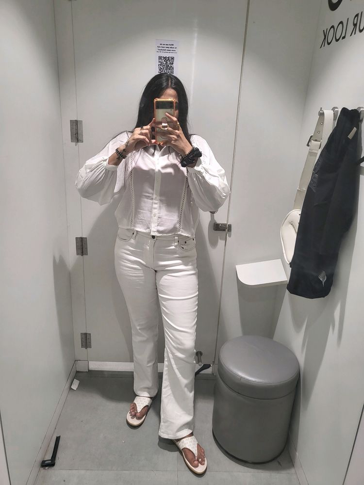 Denim White Jeans