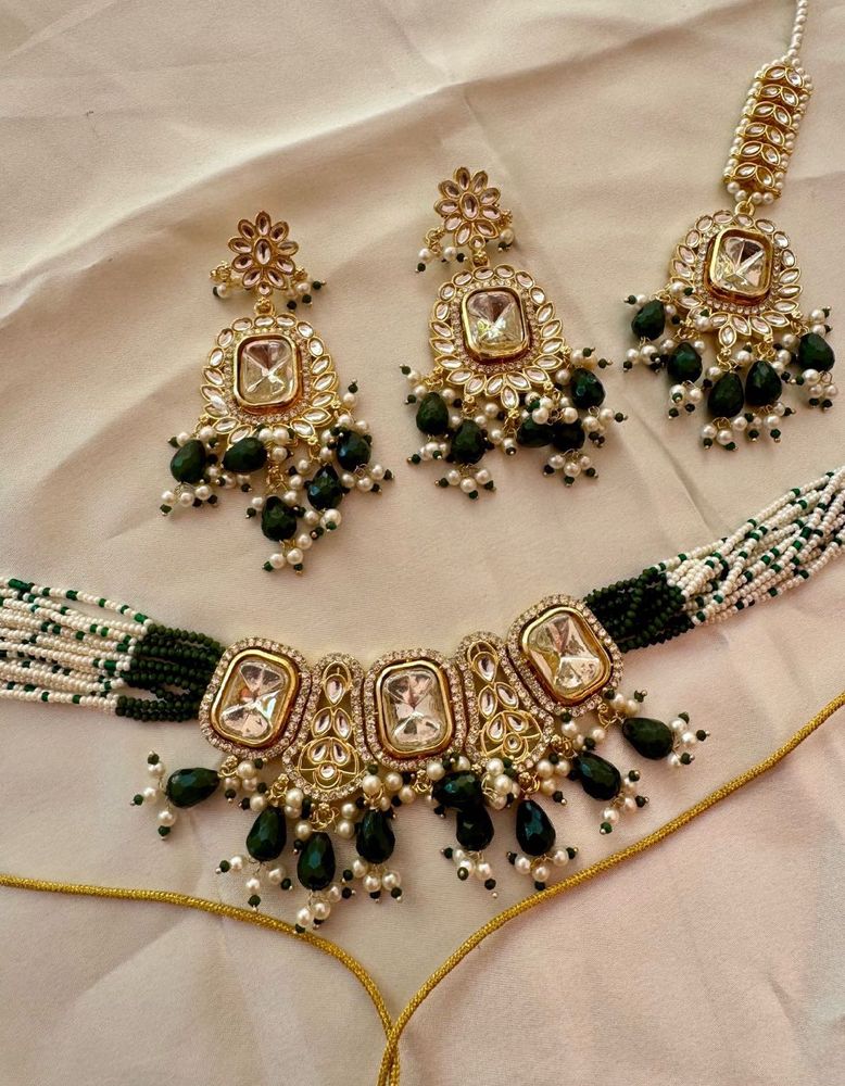 Green Necklace Set💚