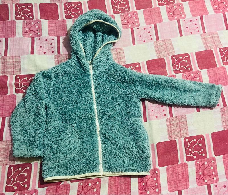 Cozy Blue Fleece Hoodie