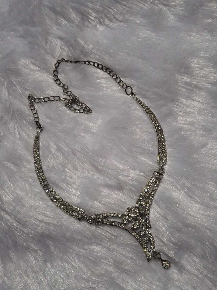 Sparkling Silver Necklace