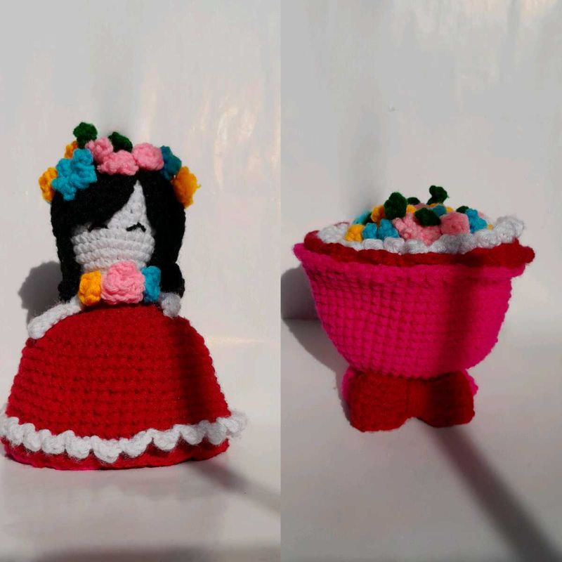 Crochet Doll Bouquet