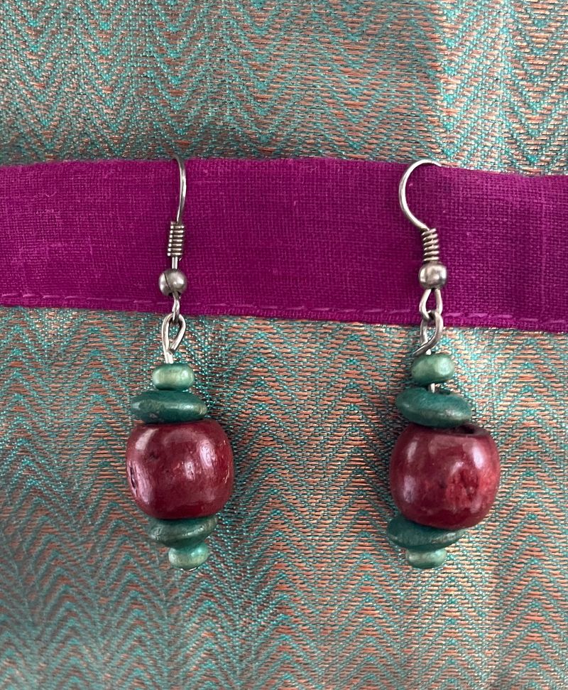 Wooden Handmade Earrings