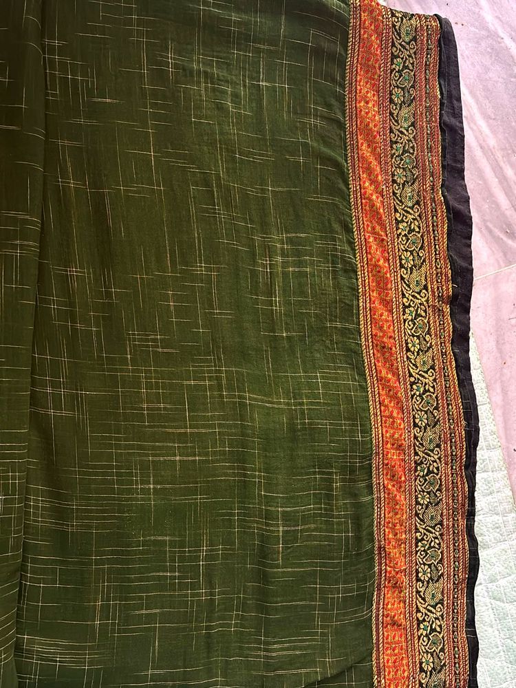 Elegant Green Saree