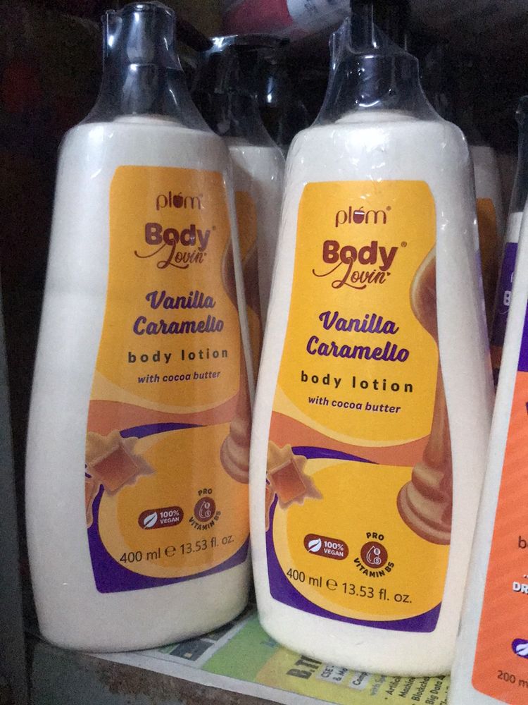 Plum Body lovin Vanilla Caramello Lotion Pack 2