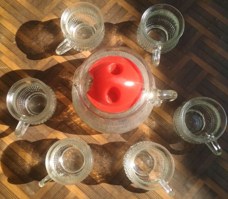 *Glass Tea Set With Ketile*