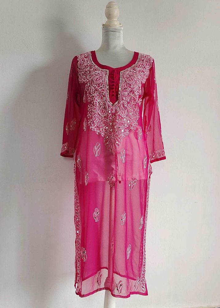 Chikankari Sheer Kurta