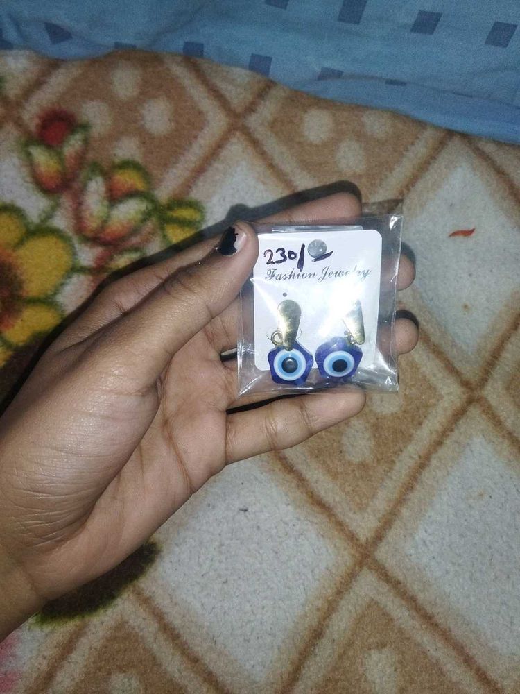 Evil Eye Drop Earrings