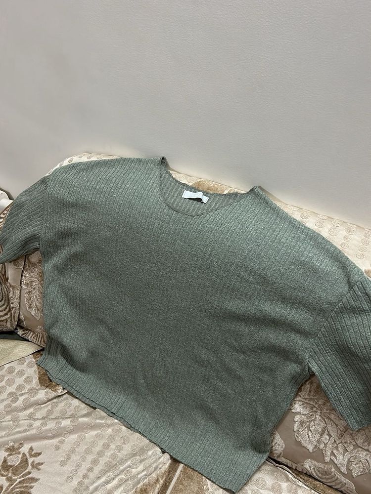 Sage Green Knit Sweater