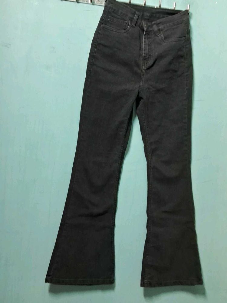 Black Flared Jeans