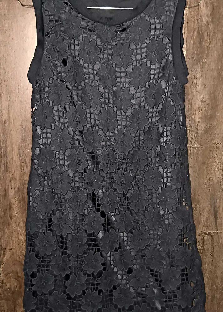 Black Lace Mini Dress