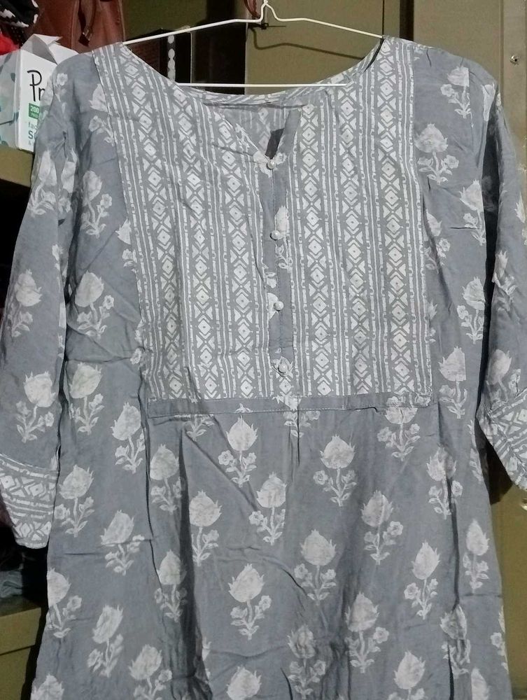 GREY 🩶 KURTA