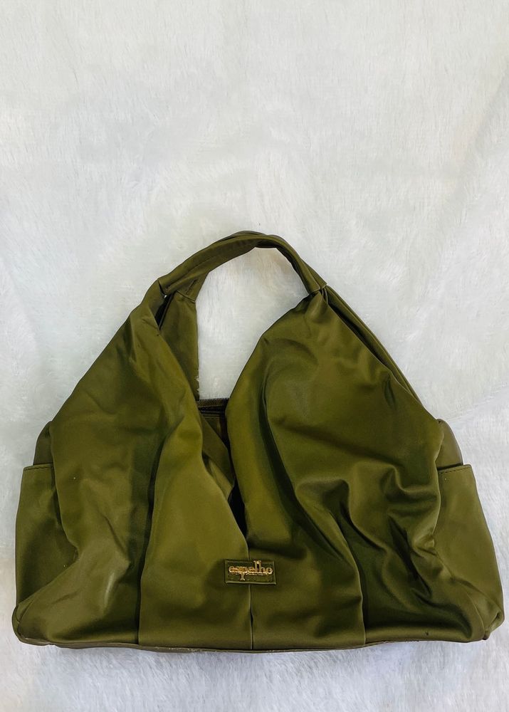 Espelho Olive Green Soft Tote Shoulder Bag – Styli