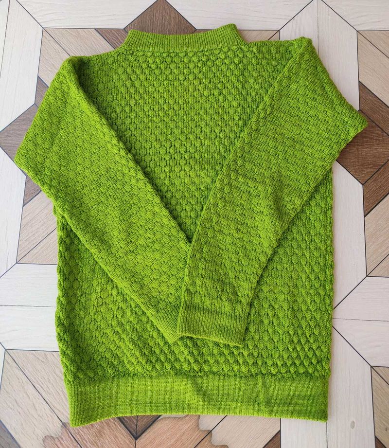 Bright Green Knit Sweater