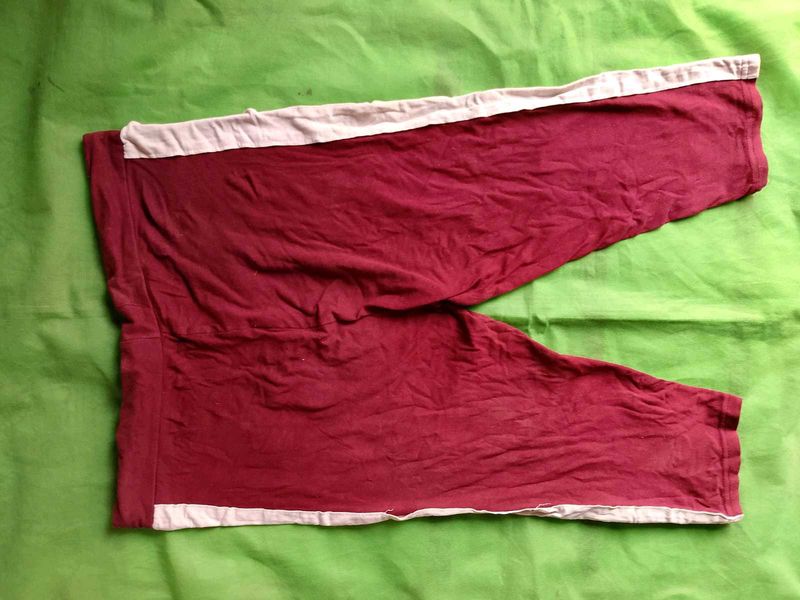Burgundy Track Pants