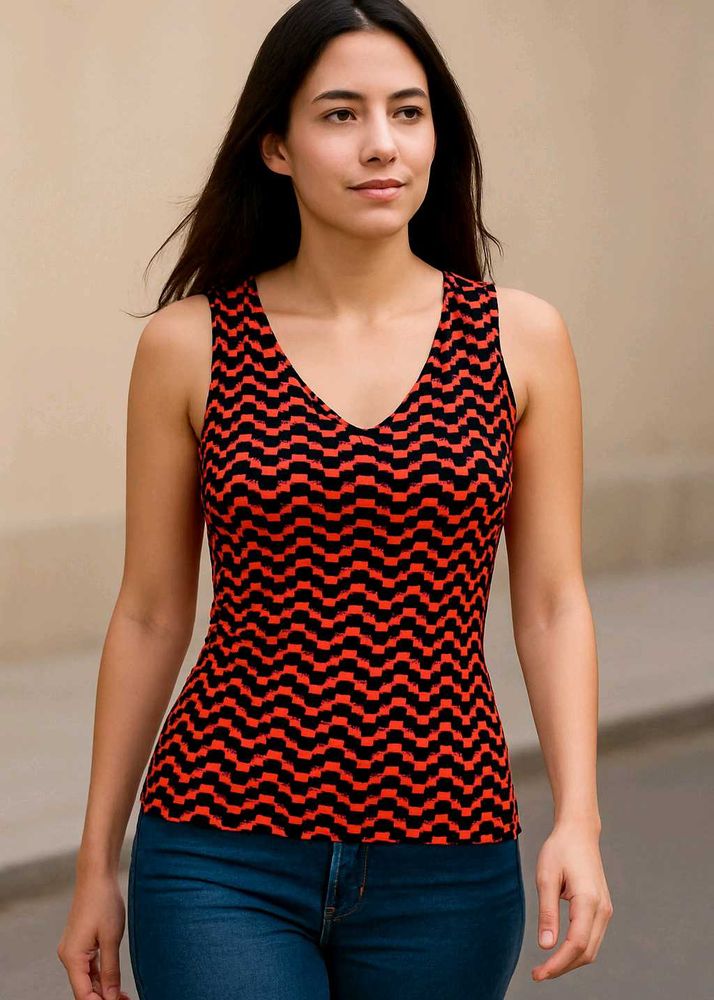 Patterned Tank Top