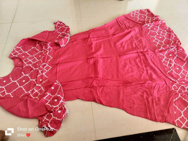 Pink Gawn Kurti
