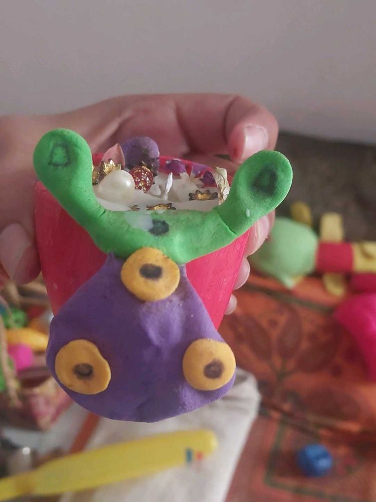 Handmade Clay Candle