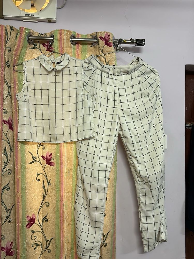 Cute Checkered Co-ord Set